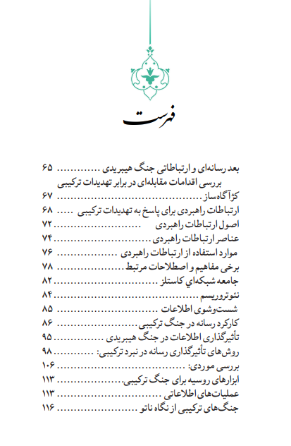 فهرست کتاب قدرت ارتباطات در جنگ ترکیبی 1